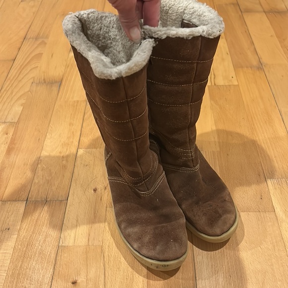 Woodbridge Vintage brown suede leather winter boots Womens 7 - Picture 4 of 15